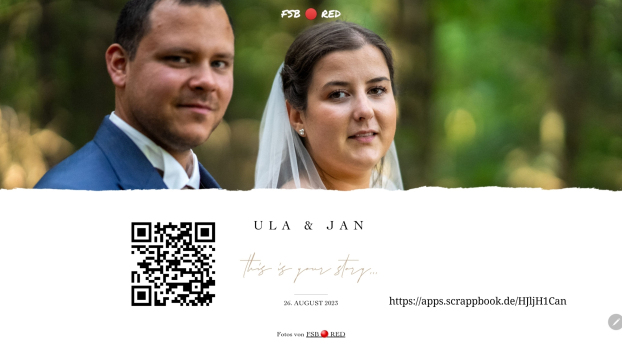 passwortgeschützte Bildergalerie zur Hochzeit