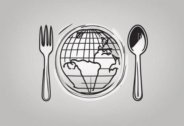 Putting together a culinary trip - cutlery and globe